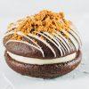 Biscoff Crunch Whoopie Pie with a cheesecake filling and Lotus Biscoff spread